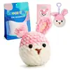 Paquete de Materiales para Crochet de Lana Set Muñeca de Peluche de Tejido Muñeca Tejida Muñeca de Ganchillo Tejido DIY