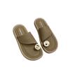 2025 Zapatillas de verano con puntera abierta, ropa exterior, zapatos de mujer con puntera abierta, sandalias de moda coreana, zapatillas de playa combinables en stock para mujer