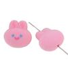 Contas de Coelho Fofo Flocadas Coreanas com Furo Passante Material para Miçangas DIY Versátil Pelúcia Corrente para Celular Móvel Pingente para Pendurar no Carro Acessórios