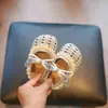 Zapatos Tejidos de Moda Suela Suave Zapatos para Bebés y Niños Pequeños Verano Nuevo Estilo Zapatos de una Sola Pieza para Niñas Lindos de Princesa Moda