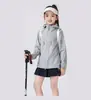 Grupo de Verano Padre-Hijo Ropa Fina de Trabajo para Niños Ropa con Protección Solar Estudiante de Primaria Cortavientos Camisa Cultural Chaqueta Personalización