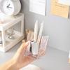 Caja de Almacenamiento de Escritorio para Papelería Estilo Nórdico Multifuncional Caja Organizadora para Almacenamiento de Cosméticos Caja Transparente para Almacenamiento de Bolígrafos