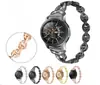 Pulseira inteligente de fitness com pulseira de aço inoxidável cravejada de diamantes VO e pulseira de metal - pulseira universal