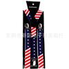 Abanicos Transfronterizos de 2.5 cm Bandera Americana Británica Alemana Carnaval Fiesta Festiva Tirantes