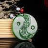 Colgante Pixiu de Imitación de Alta Calidad con Colgante de Jade Blanco de Mongolia Exterior, Joyería de Jade, Suministro de Regalos en Vivo
