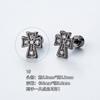 Pendientes verticales con microincrustaciones en el hueso de la oreja, de acero de titanio 316L, chapados en oro y cobre, para piercing en el hueso de la oreja.