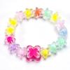 Pulsera infantil de dibujos animados para niña princesa cuentas de color jalea linda niña pulsera de bebé joyería de estudiante pulsera accesorios