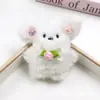Colgante de Cachorro de Peluche Lindo Lazo Hecho a Mano DIY Conejo Gafas de Sol Colgantes Conejo Conejo Volador Accesorios de Dibujos Animados