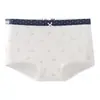 Calzoncillos tipo bóxer para mujer 10A antibacterianos, extendidos y ensanchados, entrepierna 100% algodón antibacteriano, sin costuras, cómodos, de cintura media