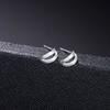 Aretes de Plata Esterlina 925, Aretes de Hoja Femeninos y Lindos, Aretes Simples, Joyería de Plata Esterlina de Moda Estilo Coreano