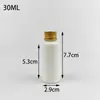 Lugar 20 30 60ml botellas de plástico oscuras botellas separadas tapa de aluminio botella botella de reactivo botella de líquido Botella blanca pequeña para medicamentos