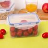 Recipiente plástico PP para alimentos à prova de umidade, caixa de armazenamento de cozinha portátil transparente selada para lancheira, caixa para manter fresco, caixa de armazenamento