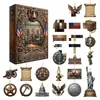 Bestseller transfronterizo 2026 nuevo calendario de caja sorpresa de animales marinos calendario de adviento árbol de Navidad colgante de caja sorpresa acrílico