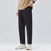 Pantalones Casuales para Hombre Pantalones Cropped Modernos Algodón Puro Transpirables Pantalones de Vestir Elásticos Finos Pantalones de 9 Puntos
