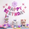Globos de Letras Feliz Cumpleaños Globos de Feliz Cumpleaños para Niños Decoración de Fiesta de Cumpleaños Sensación de Alta Gama
