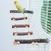 Escalera de Escalada para Loro Accesorios para Jaula de Pájaros Pájaro Pequeño Puente Colgante de Madera Escalera de Nube Columpio Juguete para Loro Escalera de Masticar Suministros para Jaula de Pájaros
