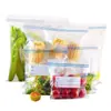 Bolsa Densa de Doble Costilla Bolsa de Conservación de Alimentos Caja Engrosada Sellado Doble Removible Bolsa Selladora de Alimentos para Refrigerador Bolsa con Cierre