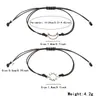 Moda Venta Caliente Nuevo Conjunto de Pulseras Colgante Sol Luna Pulsera de Cuerda Tejida a Mano Joyería de Mano para Hombres Mujeres Mejores Amigos Pulsera para Amigos