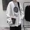 Sudadera de manga larga con cuello redondo para otoño e invierno para hombre, ropa de otoño de moda, talla grande, para pareja, suéter con estampado