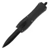 Alta Dureza Afilado Cuchillo Recto de Camping Micro Tecnología Portátil para Exteriores Pesca Cuchillo Recto Pequeño Cuchillo Táctico Negro Cuchillo Afilado