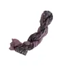 Bufanda de cuello estilo otoño con pliegues degradados de algodón y lino japonés, chal fino artístico para mujer, versión coreana versátil para el cuello