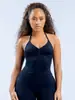 Colete fino popular da Yufyne com gola halter, colete de yoga à prova de choque e com suporte, roupa de ginástica, colete esportivo para mulheres