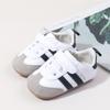 Zapatos de moda simples de primavera y otoño para niños pequeños con velcro, suelas de goma suave para bebés de 0 a 1 año, zapatos antideslizantes para niños y niñas