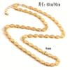 Europa y Estados Unidos explosiones transfronterizas Proceso de chapado en oro de 18K simple avanzado Collar redondo de 4 mm fabricantes de joyería al por mayor