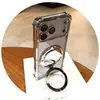 Funda antigolpes de cuatro esquinas adecuada para iPhone 17, con espejo y soporte magnético, cubierta protectora temática del espacio para Apple 18 Pro Max