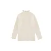 WuliBuYi 2026 Nuevo Invierno Ropa de Punto Cálida para Niños Moda Trendy para Niñas Suéter de Cuello Alto Capa Base