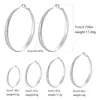 Pendientes de Aro Anchos con Patrón de Rombo Estilo Europeo y Americano para Mujer, Pendientes de Aro Dorados y Plateados de Lujo Ligero a la Moda, Pendientes de Gama Alta, Artículos Populares de Venta Transfronteriza