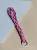 Cordón Tejido Colorido para Teléfono Móvil, Llavero Estilo Étnico, Correa de Mano, Estilo Pareja, Accesorios de Joyería Bohemia