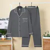 En stock En stock Estilo Nuevo Invierno Doble Cara Polar Jacquard Cárdigan Solapa Pijama para Hombre Lujo Ligero Manga Larga Ropa de Casa Ropa Exterior