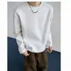 Camiseta de manga larga de color liso con retazos de estilo americano de moda transfronteriza 2026, top básico simple y versátil para hombre