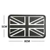 Parche de Velcro de Goma PVC Bandera de Gran Bretaña UK Brazalete Parche Táctico para Mochila de Exterior Venta al por Mayor Transfronteriza