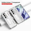 Funda para Teléfono Móvil Samsung Zfold8Ultra Fold8 Bisagra Plegable Cubierta Protectora Ranura para Bolígrafo Galvanizada Funda Anticaídas