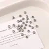 Contas Espaçadoras de Metal de Aço Inoxidável de 3-10mm para Pulseira de Miçangas DIY Feita à Mão Chaveiro Material de Joias Acessórios