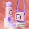 Vaso Termo Infantil de Acero Inoxidable 316 con Popote Vaso para Agua con Asa Vaso Portátil Práctico Alto Valor de Color Vaso con Tapa de Rebote
