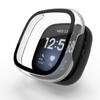 Funda Protectora Adecuada para Fitbit Versa 4, Película Templada + Carcasa de PC Integrada para Reloj Versa 3