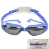 Gafas de Natación Galvanizadas Tapones para los Oídos de una Pieza para Exteriores Miopía Gafas de Natación para Adultos Impermeables y Antivaho Venta Directa de Fábrica
