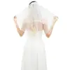 Velo de Novia Blanco Velo de Malla para Compromiso Fiesta de Despedida de Soltera Velo para Dama de Honor Tocado para Mujer Pañuelo Decorativo para la Cabeza