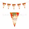 Banderines de Decoración para el Día de Acción de Gracias, Banderas de Acción de Gracias, Banderines de Cadena, Banderines Triangulares