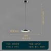 Araña de Restaurante Nórdico Iluminación Minimalista Lujo Atmosférico Celebridad de Internet Lámpara de Mesa para Barra Placa Larga Nueva Lámpara de Mesa Sencilla Personalizada para Comedor