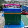 Gran Tobogán de Agua Inflable Comercial con Estampado de Surf y Doble Tobogán, una Atracción Popular de Verano para Mercados, Disponible al por Mayor a Precios Especiales