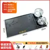 Bandeja de té de piedra negra sintética para uso doméstico, integrada con tetera, juego de oficina totalmente automático, bandeja de té de piedra integrada
