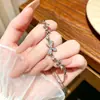 Pulsera de Lazo Microincrustada de Circonita Súper Elegante para Mujer, Pulsera de Cristal de Lujo Ligero de Gama Alta, Joyería de Mano Exquisita Popular
