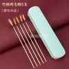Herramientas para quitar cera del oído: Palillos de plumas de ganso para eliminar cera del oído, herramientas profesionales para limpiar oídos, cucharillas para oídos, agujas de plata, palillos de plumas con mango de bambú