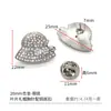 Prontos para envio, broches requintados e únicos cravejados de diamantes, acessórios DIY estilo doce para roupas, bolsas e sapatos, feitos de liga de zinco
