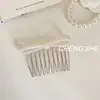 Peine Simple de Nuevo Estilo Coreano y Japonés, Peine para Moño, Peine de Acetato con Lazo, Peine para Flequillo, Accesorio Elegante de Alta Gama para el Cabello para Mujeres