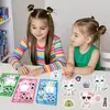 8 Haz Cara Lindo Gato de Dibujos Animados Collages Niños Decoración de Vaso de Agua Educativo DIY Pegatinas Impermeables Transfronterizas
